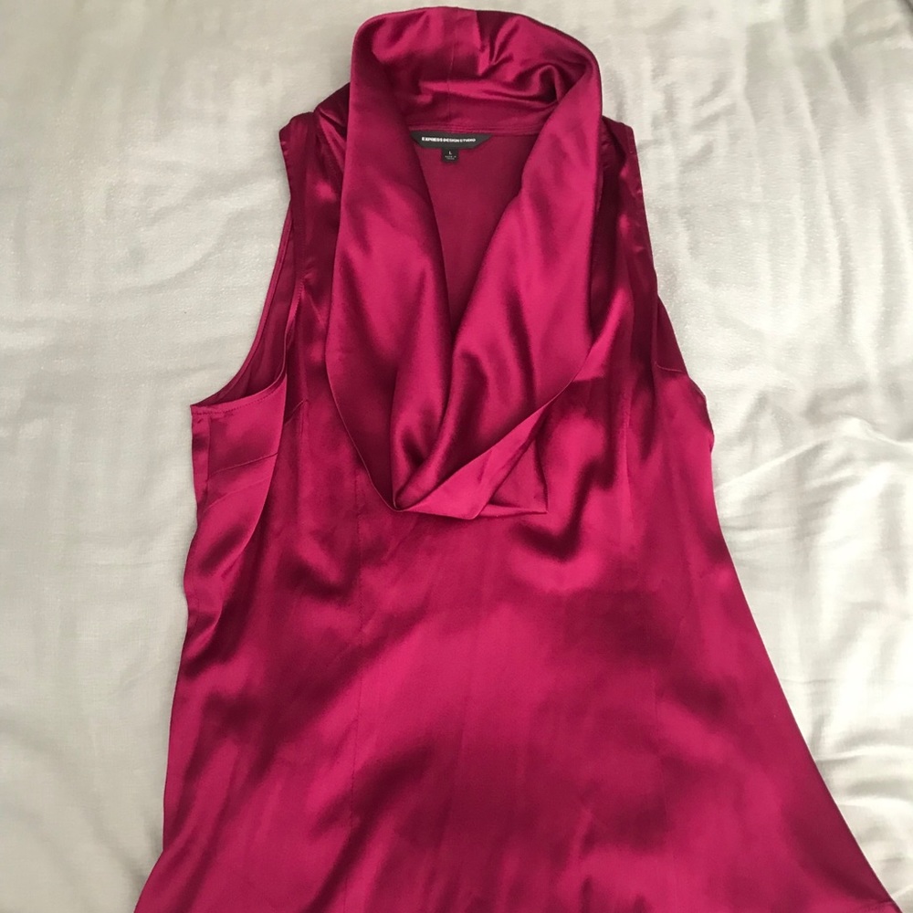 Express silk tank blouse